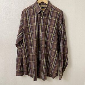 Robert Talbott Carmel Dress Shirt Size XLT Tall Button Down